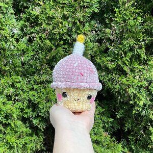 Crochet Birthday Cupcake Plush